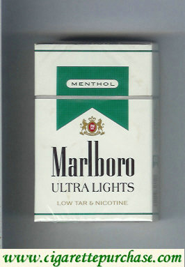 Marlboro Ultra Lights Menthol cigarettes hard box